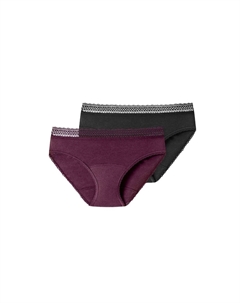 Трусики для месячных, набор из 2 шт Secret Care, цвет Schwarz / Pflaume Schiesser