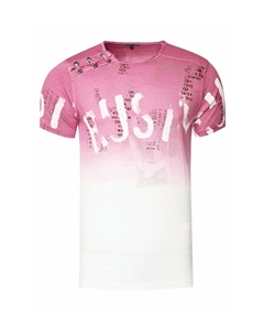 Футболка с переходом цвета, розовый Rusty neal