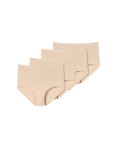 Трусики макси, 4 шт в упаковке из органического хлопка 95/5, песочный Schiesser