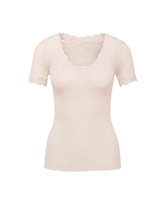 Женская рубашка с короткими рукавами Richesse Lace, цвет Light Ivory Calida