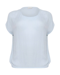 Блузка с коротким рукавом Blouse Ami, светло-синий Kaffe curve