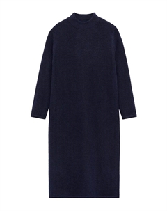 Вязаное платье Knitted dress Mariscal, темно-синий Mango