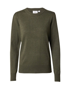 Тонкий вязаный свитер Sweater Mila, оливковый Saint tropez