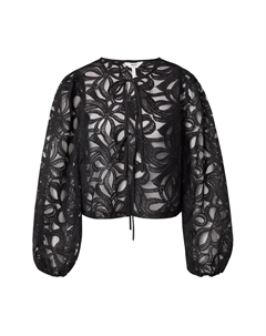 Кружевная блузка Blouse OBJROSE, черный Object