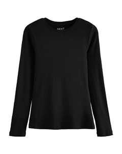 Лонгслив Shirt, черный Next