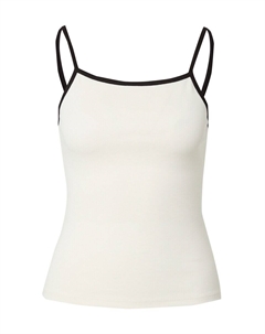 Топ на тонких бретельках Top Kamilla, белый Edited