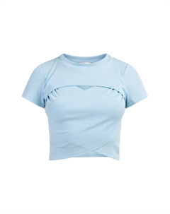 Укороченный топ Top, светло-синий Mymo