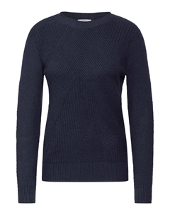 Тонкий вязаный свитер Sweater, пятнистый синий Cecil