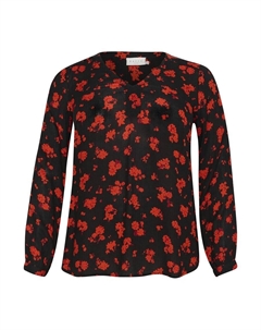 Блузка Blouse Aami, черный Kaffe curve