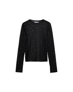 Тонкий вязаный свитер Sweater Simona, черный Mango