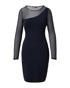 Мини платье Dress, темно-синий Comma,