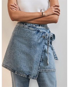 Юбка мини Skirt, синий деним Next