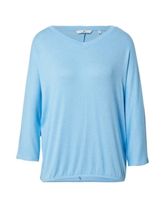 Лонгслив Shirt, светло-синий Tom tailor