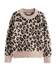 Тонкий вязаный свитер Sweater, коричневый Next