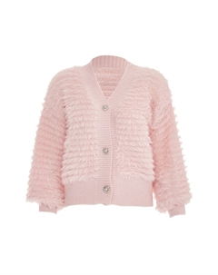 Вязаный кардиган Knit Cardigan, розовый Faina