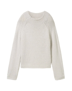 Тонкий вязаный свитер Sweater, светло-серый Tom tailor