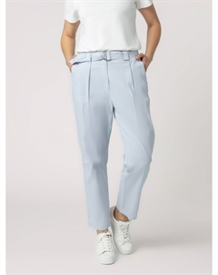 Брюки со складками спереди Regular Pleat-Front Pants 3UC003, пастельный синий Quiosque