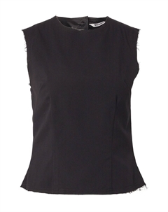 Топ без рукавов Top, черный Weekday