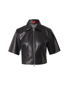 Блузка с коротким рукавом Blouse Ceni-1, черный Hugo