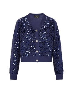 Вязаный кардиган Knit Cardigan, морской синий Faina