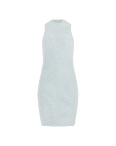 Вязаное платье Knitted dress Vero, небесно-синий Guess