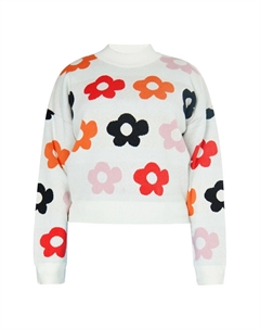 Тонкий вязаный свитер Sweater, белый Mymo