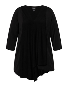 Топ Shirt, черный Ulla popken