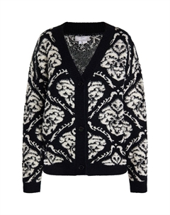 Вязаный кардиган Knit Cardigan, черный Usha
