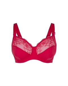 Бюстгальтер на косточках Minimiser Bra, красный Lingadore