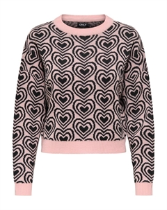 Тонкий вязаный свитер Sweater ONLBetty, розовый Only