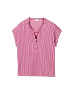 Футболка Shirt, цвет dark pink Tom tailor