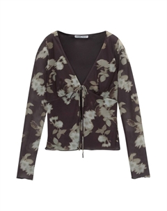 Блузка Blouse, цвет umbra/dark brown Pull & bear