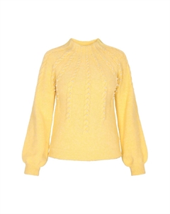 Тонкий вязаный свитер Sweater, желтый Faina