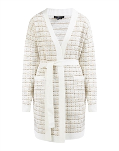 Вязаный кардиган Knit Cardigan Aleva, белый Faina