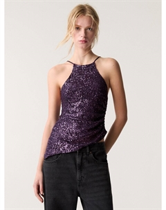 Вечерний топ Top, цвет blackberry Pull & bear