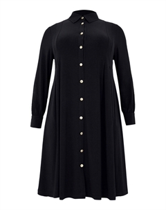 Платье рубашка Shirt Dress, черный Yoek