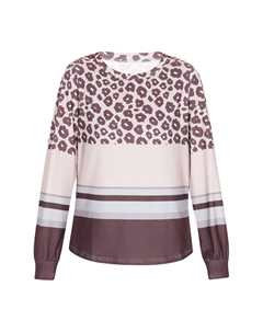 Лонгслив Shirt, темно-коричневый Izia