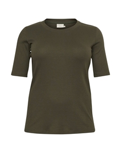 Футболка Shirt Carina, хаки Kaffe curve