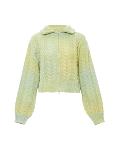 Вязаный кардиган Knit Cardigan, лаймовый Mymo