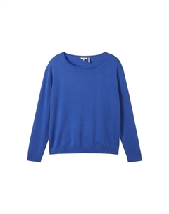 Базовый свитер Sweater, синий Tom tailor