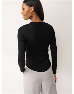 Лонгслив Shirt, черный Next