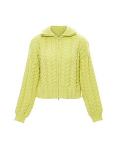 Вязаный кардиган Knit Cardigan, лаймовый Mymo