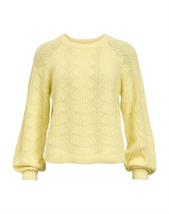 Тонкий вязаный свитер Sweater, желтый Object