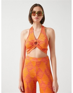 Укороченный топ Top, цвет dark orange Koton