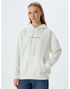 Толстовка с капюшоном Sweatshirt, экрю Koton