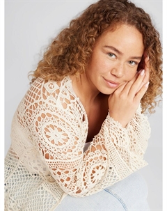 Вязаный кардиган Knit Cardigan Elena, бежевый Cita maass co-created by about you