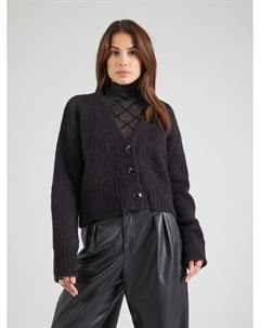 Вязаный кардиган Knit Cardigan Sebania, черный Hugo