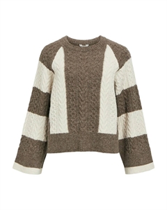 Тонкий вязаный свитер Sweater OBJRosa, цвет muddy colored Object
