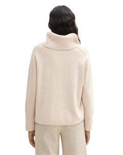 Водолазка Sweater, светло-бежевый Tom tailor