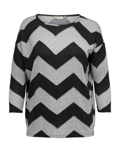 Топ Shirt ALBA, пятнистый серый Only carmakoma